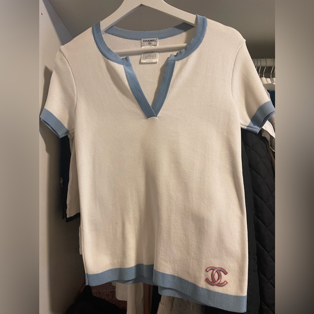 Authentic Chanel knit top size 42